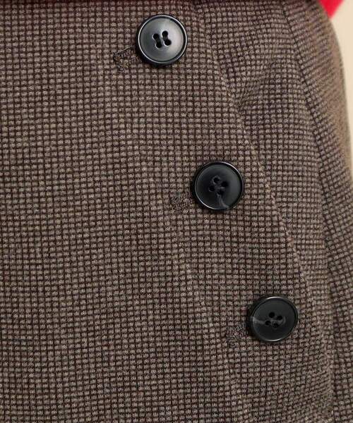 grove（グローブ）の「◆あたたかみあるシャドーギンガムマリンワイドパンツ（その他パンツ・レディース・ダークグレー/ナチュラル/ダークブラウン・02/03/04/01/05）」の7枚目の写真