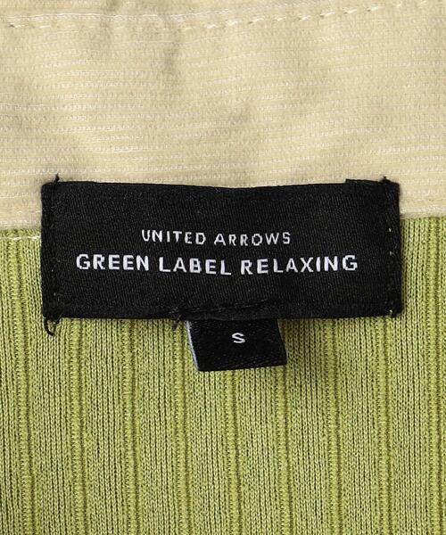 green label relaxing（グリーンレーベルリラクシング）の「TJ ジャカード×細コール 羽織り 100cm-130cm（シャツ/ブラウス・キッズ・ブラック/ライム・XS110/S130）」の4枚目の写真