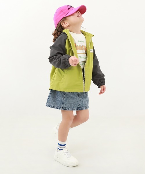 devirock(デビロック)の「撥水 ナイロン 配色ラグラン ウインドブレーカー(ナイロンジャケット・キッズ・その他3/その他1/その他2/ブルー系/テラコッタ/ベージュ系・100cm/110cm/150cm/120cm/140cm/160cm/130cm)」の9枚目の写真