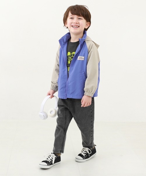 devirock(デビロック)の「撥水 ナイロン 配色ラグラン ウインドブレーカー(ナイロンジャケット・キッズ・その他3/その他1/その他2/ブルー系/テラコッタ/ベージュ系・100cm/110cm/150cm/120cm/140cm/160cm/130cm)」の10枚目の写真