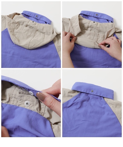 devirock(デビロック)の「撥水 ナイロン 配色ラグラン ウインドブレーカー(ナイロンジャケット・キッズ・その他3/その他1/その他2/ブルー系/テラコッタ/ベージュ系・100cm/110cm/150cm/120cm/140cm/160cm/130cm)」の11枚目の写真