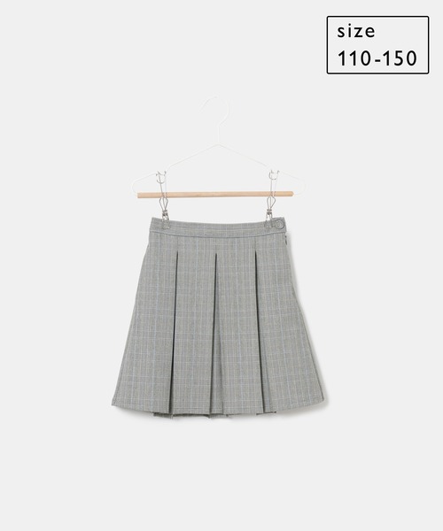 ROPE' PICNIC(ロペピクニック)の「【KIDS】チェック柄ボックスプリーツスカート/セレモニー(スカート・キッズ・ライトグレー・140/120/110/130/150)」の18枚目の写真