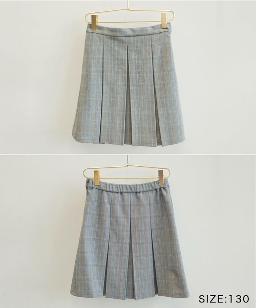 ROPE' PICNIC(ロペピクニック)の「【KIDS】チェック柄ボックスプリーツスカート/セレモニー(スカート・キッズ・ライトグレー・140/120/110/130/150)」の21枚目の写真