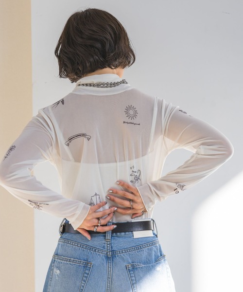 PAGEBOY（ページボーイ）の「クシュタートルシアーアソート（Tシャツ/カットソー・レディース・オフホワイト/ブラック/ブルー系その他/ホワイト系その他/オレンジ・FREE）」の8枚目の写真