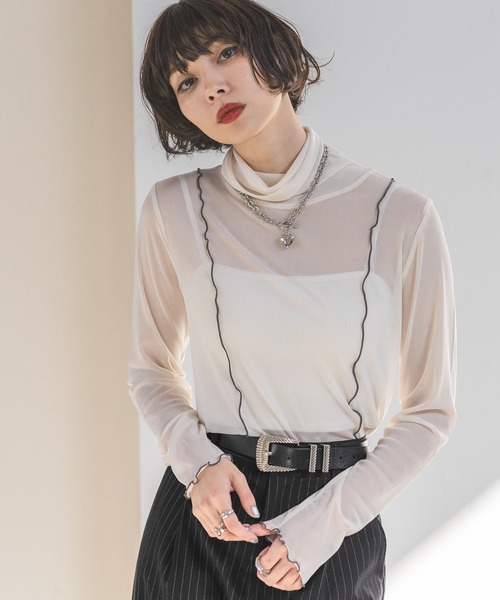 PAGEBOY（ページボーイ）の「クシュタートルシアーアソート（Tシャツ/カットソー・レディース・オフホワイト/ブラック/ブルー系その他/ホワイト系その他/オレンジ・FREE）」の10枚目の写真