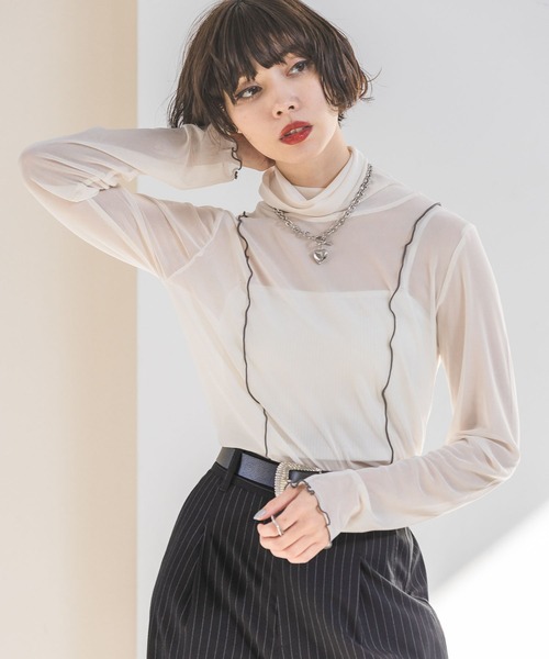 PAGEBOY（ページボーイ）の「クシュタートルシアーアソート（Tシャツ/カットソー・レディース・オフホワイト/ブラック/ブルー系その他/ホワイト系その他/オレンジ・FREE）」の11枚目の写真