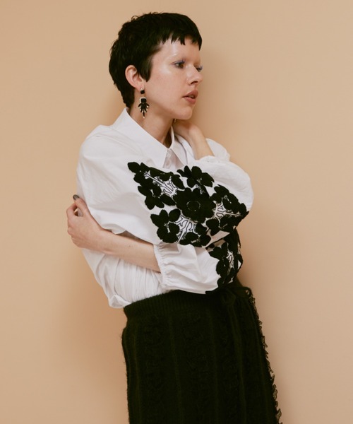 manana suerte（マニャーナスエルテ）の「エンブロイダリースリーブブラウス（シャツ/ブラウス・レディース・ホワイト・FREE）」の5枚目の写真