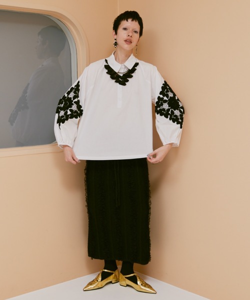 manana suerte（マニャーナスエルテ）の「エンブロイダリースリーブブラウス（シャツ/ブラウス・レディース・ホワイト・FREE）」の11枚目の写真