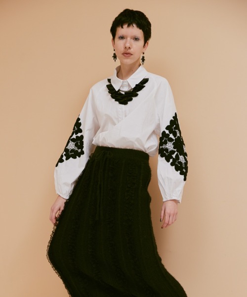 manana suerte（マニャーナスエルテ）の「エンブロイダリースリーブブラウス（シャツ/ブラウス・レディース・ホワイト・FREE）」の7枚目の写真