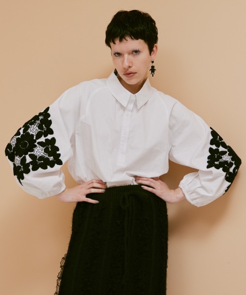 manana suerte（マニャーナスエルテ）の「エンブロイダリースリーブブラウス（シャツ/ブラウス・レディース・ホワイト・FREE）」の21枚目の写真