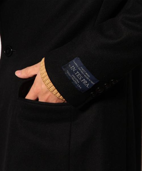 green label relaxing(グリーンレーベルリラクシング)の「INTESPRA/MELTON チェスターコート(チェスターコート・メンズ・ブラック/ライトグレー/ネイビー/その他1・X-LARGE/X-SMALL/SMALL/LARGE/MEDIUM)」の19枚目の写真