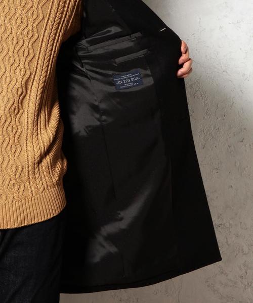 green label relaxing(グリーンレーベルリラクシング)の「INTESPRA/MELTON チェスターコート(チェスターコート・メンズ・ブラック/ライトグレー/ネイビー/その他1・X-LARGE/X-SMALL/SMALL/LARGE/MEDIUM)」の9枚目の写真