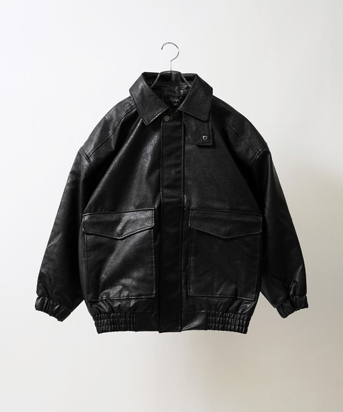 unisex】ヴィーガンレザー A-2 フライトジャケット / Vegan Leather A
