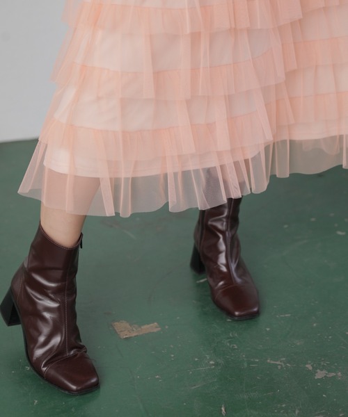 ROSE BUD（ローズバッド）の「チュールフリルスカート（スカート・レディース・グレー/ピンク/グリーン・FREE）」の21枚目の写真
