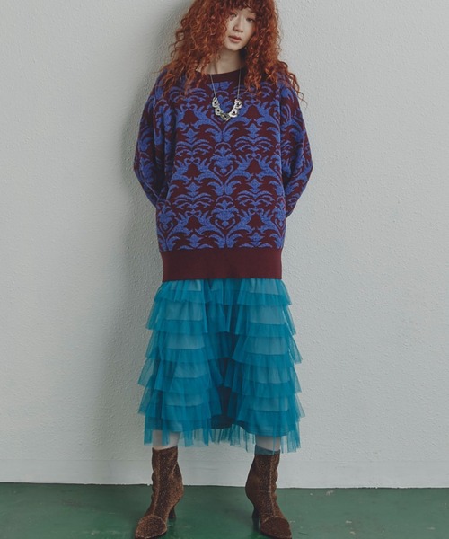 ROSE BUD（ローズバッド）の「チュールフリルスカート（スカート