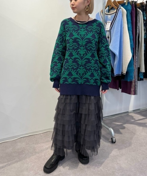 ROSE BUD（ローズバッド）の「チュールフリルスカート（スカート・レディース・グレー/ピンク/グリーン・FREE）」の22枚目の写真