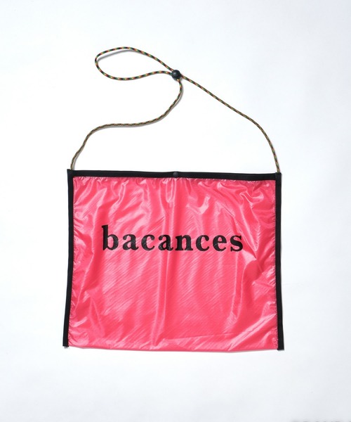 BACANCES ALL INCLUSIVE(バカンサスオールインクルーシブ)の「BACANCES ALL INCLUSIVE/バカンス・オールインクルーシブ BC RIPSTOP SACOCCHE サコッシュバッグ(ショルダーバッグ・メンズ・エメラルド/ピンク/ブラック・ONE SIZE)」の3枚目の写真