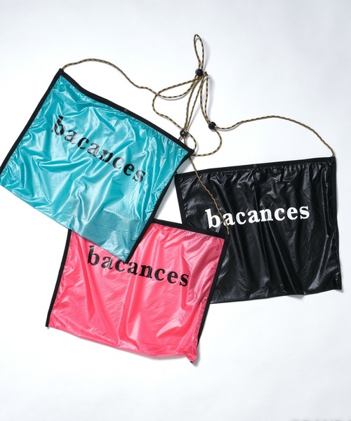 BACANCES ALL INCLUSIVE(バカンサスオールインクルーシブ)の「BACANCES ALL INCLUSIVE/バカンス・オールインクルーシブ BC RIPSTOP SACOCCHE サコッシュバッグ(ショルダーバッグ・メンズ・エメラルド/ピンク/ブラック・ONE SIZE)」の9枚目の写真