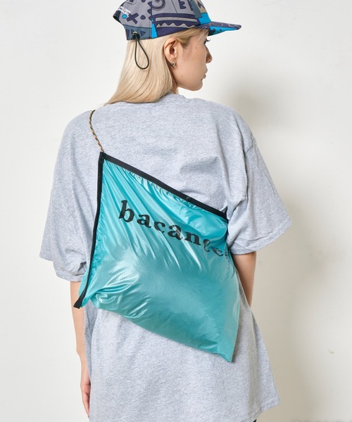 BACANCES ALL INCLUSIVE(バカンサスオールインクルーシブ)の「BACANCES ALL INCLUSIVE/バカンス・オールインクルーシブ BC RIPSTOP SACOCCHE サコッシュバッグ(ショルダーバッグ・メンズ・エメラルド/ピンク/ブラック・ONE SIZE)」の19枚目の写真