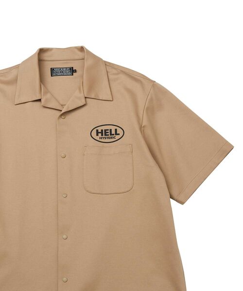 HYSTERIC GLAMOUR（ヒステリックグラマー）の「HELL ON FIRE シャツ（シャツ/ブラウス・メンズ・ブラック/ベージュ・SMALL/MEDIUM/LARGE/X-LARGE）」の4枚目の写真