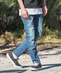 30%OFF【CAMBIO(カンビオ)】Damage Stretch Denim Skinny Pants