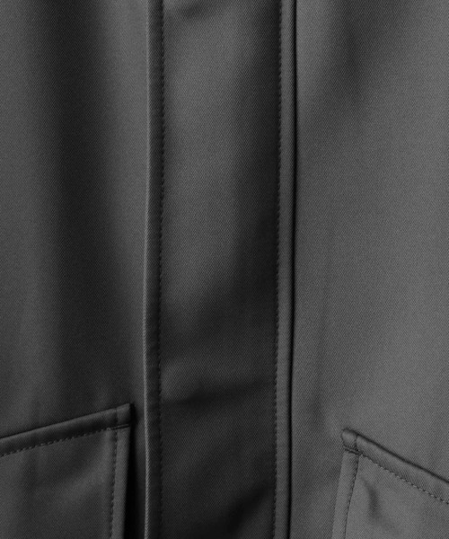 RAGEBLUE（レイジブルー）の「サイドジップスリット/スタンドネックシルキーツイルショートブルゾン（ブルゾン・メンズ・ライトグレー/グレー/ブラック/グリーン・MEDIUM/LARGE）」の5枚目の写真