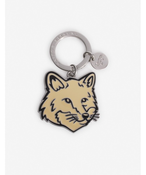 Maison Kitsune（メゾンキツネ）の「BOLD FOX HEAD KEYRING（キーケース/キーアクセサリー・メンズ・ブルー系その他/ローズ系/ブラウン系その他/キナリ/ウィート/オリーブドラブ/クリーム/ブルー・U）」の9枚目の写真