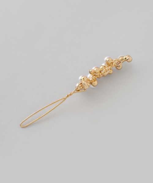ANEMONE（アネモネ）の「パール×ビジューヘアピン[2本セット]（ヘアピン・レディース・シルバー/ゴールド・FREE）」の6枚目の写真