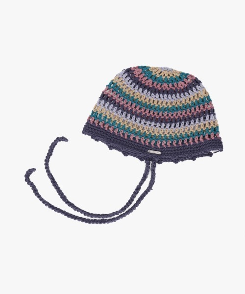 OVERRIDE（オーバーライド）の「OVERRIDE KNIT CROCHET SUMMER BEANIE / オーバーライド（ニットキャップ/ビーニー・レディース・その他/ブラック・57~59cm）」の13枚目の写真