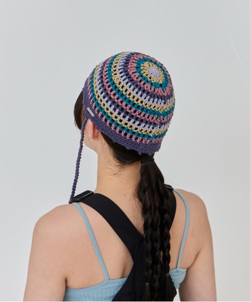 OVERRIDE（オーバーライド）の「OVERRIDE KNIT CROCHET SUMMER BEANIE / オーバーライド（ニットキャップ/ビーニー・レディース・その他/ブラック・57~59cm）」の17枚目の写真