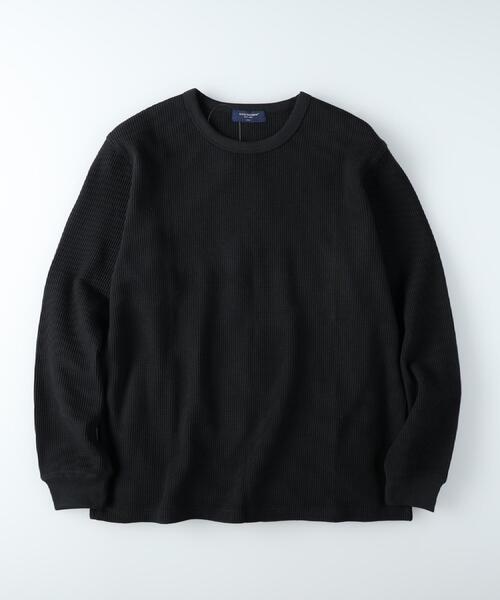 BACK NUMBER（バックナンバー）の「BACK NUMBER(バックナンバー)【S〜2XL展開】ワッフルクルー長袖Tシャツ（Tシャツ/カットソー・メンズ・ホワイト/ブラック/グレー・S/M/L/XL/XXL）」の18枚目の写真