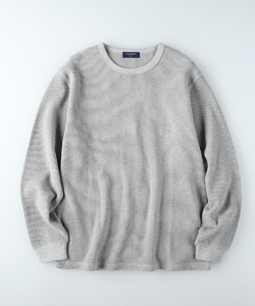 BACK NUMBER（バックナンバー）の「BACK NUMBER(バックナンバー)【S〜2XL展開】ワッフルクルー長袖Tシャツ（Tシャツ/カットソー・メンズ・ホワイト/ブラック/グレー・S/M/L/XL/XXL）」の19枚目の写真