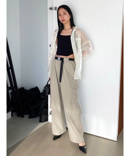 EMODA（エモダ）の「ミニマルフィットニット（タンクトップ・レディース・ホワイト/その他/ブラック/グレー・FREE）」の10枚目の写真