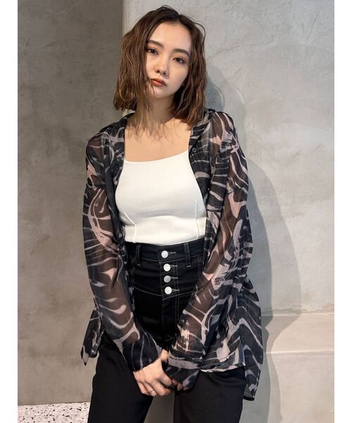 EMODA（エモダ）の「ミニマルフィットニット（タンクトップ・レディース・ホワイト/その他/ブラック/グレー・FREE）」の16枚目の写真