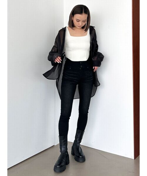 EMODA（エモダ）の「ミニマルフィットニット（タンクトップ・レディース・ホワイト/その他/ブラック/グレー・FREE）」の19枚目の写真