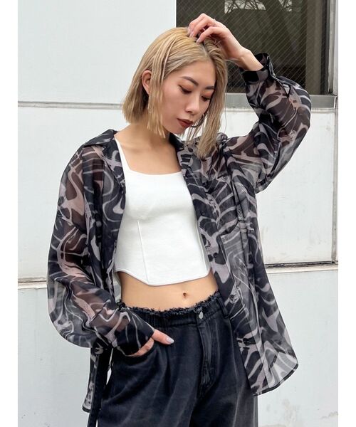 EMODA（エモダ）の「ミニマルフィットニット（タンクトップ・レディース・ホワイト/その他/ブラック/グレー・FREE）」の20枚目の写真