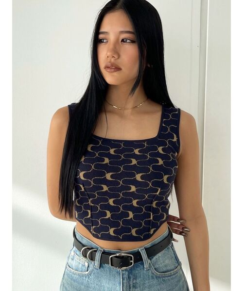 EMODA（エモダ）の「ミニマルフィットニット（タンクトップ・レディース・ホワイト/その他/ブラック/グレー・FREE）」の22枚目の写真