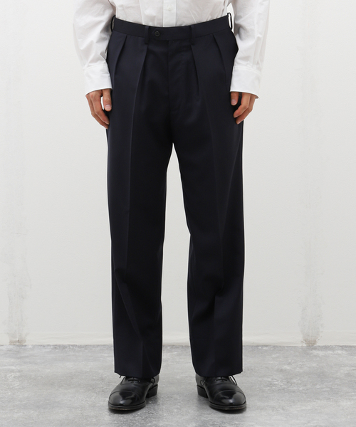 EDIFICE(エディフィス)の「【La.French】2タックパンツ (CERRUTI)(スラックス・メンズ・ブラウン/ネイビー・44/46/48)」の14枚目の写真