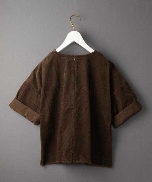 BEAUTY&YOUTH UNITED ARROWS（ビューティーアンドユースユナイテッドアローズ）の「＜6(ROKU)＞CORD CUT SHORT SLEEVE BLOUSE/ﾌﾞﾗｳｽ◆（シャツ/ブラウス・レディース・ベージュ/ブラウン・フリー）」の3枚目の写真
