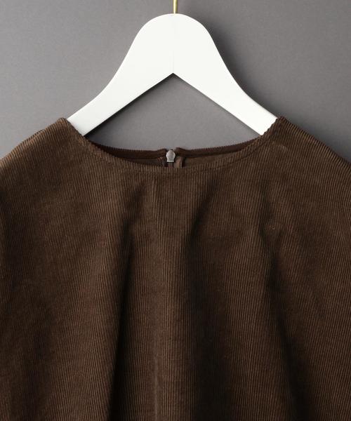BEAUTY&YOUTH UNITED ARROWS（ビューティーアンドユースユナイテッドアローズ）の「＜6(ROKU)＞CORD CUT SHORT SLEEVE BLOUSE/ﾌﾞﾗｳｽ◆（シャツ/ブラウス・レディース・ベージュ/ブラウン・フリー）」の4枚目の写真