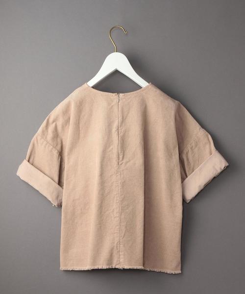 BEAUTY&YOUTH UNITED ARROWS（ビューティーアンドユースユナイテッドアローズ）の「＜6(ROKU)＞CORD CUT SHORT SLEEVE BLOUSE/ﾌﾞﾗｳｽ◆（シャツ/ブラウス・レディース・ベージュ/ブラウン・フリー）」の8枚目の写真