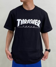 【ムラサキスポーツ限定】THRASHER/スラッシャー TOKYOロゴ TH91419-TOKYO メンズ 半袖 Tシャツ