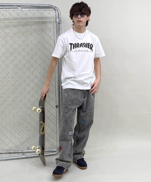 THRASHER(スラッシャー)の「【ムラサキスポーツ限定】THRASHER/スラッシャー TOKYOロゴ TH91419-TOKYO メンズ 半袖 Tシャツ(Tシャツ/カットソー・メンズ・ホワイト×ブラック/ブラック×ホワイト・XL/L/M)」の5枚目の写真