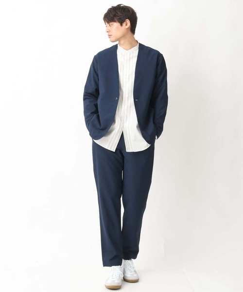 a.v.v（アーヴェヴェ）の「リライトセミルーズパンツ（セットアップ可）（その他パンツ・メンズ・ネイビー/ダークグレー・46/48/50）」の3枚目の写真