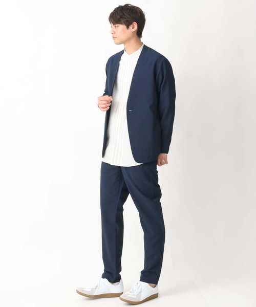 a.v.v（アーヴェヴェ）の「リライトセミルーズパンツ（セットアップ可）（その他パンツ・メンズ・ネイビー/ダークグレー・46/48/50）」の4枚目の写真