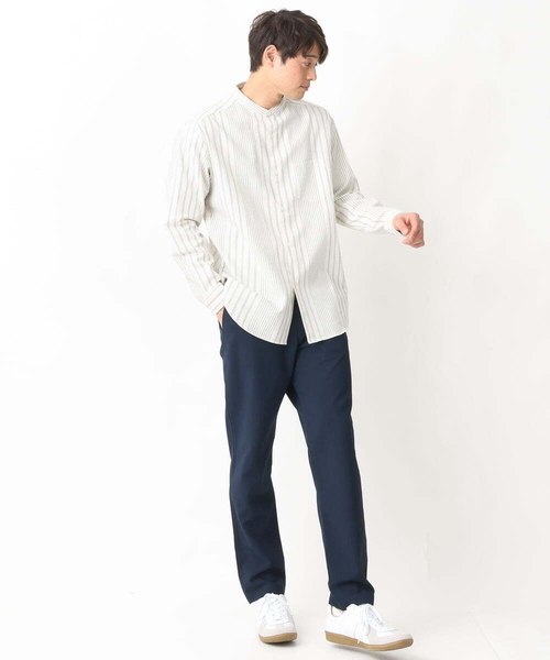 a.v.v（アーヴェヴェ）の「リライトセミルーズパンツ（セットアップ可）（その他パンツ・メンズ・ネイビー/ダークグレー・46/48/50）」の6枚目の写真