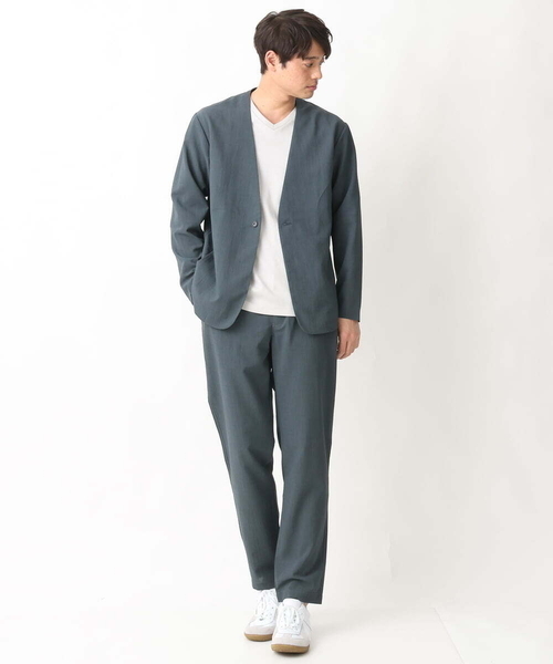 a.v.v（アーヴェヴェ）の「リライトセミルーズパンツ（セットアップ可）（その他パンツ・メンズ・ネイビー/ダークグレー・46/48/50）」の9枚目の写真