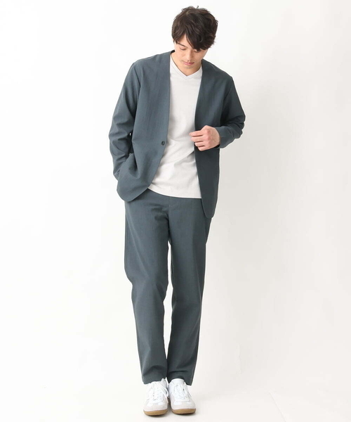 a.v.v（アーヴェヴェ）の「リライトセミルーズパンツ（セットアップ可）（その他パンツ・メンズ・ネイビー/ダークグレー・46/48/50）」の10枚目の写真