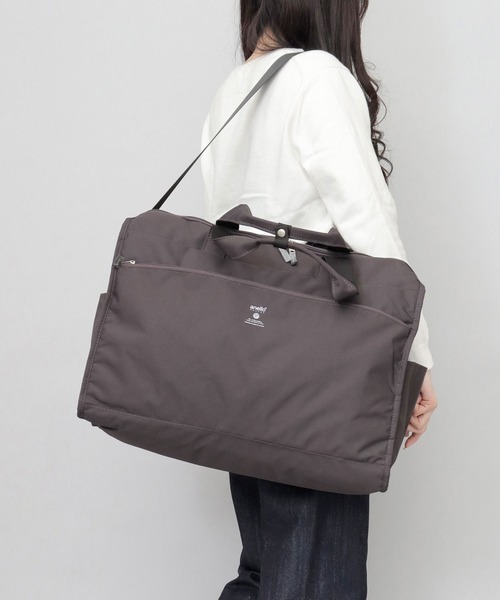 CABIN キャビン 撥水加工 10ポケット A3対応 キャリーオン対応 2WAY ショルダー ボストンバッグ 36L（ボストンバッグ）｜anello（アネロ）