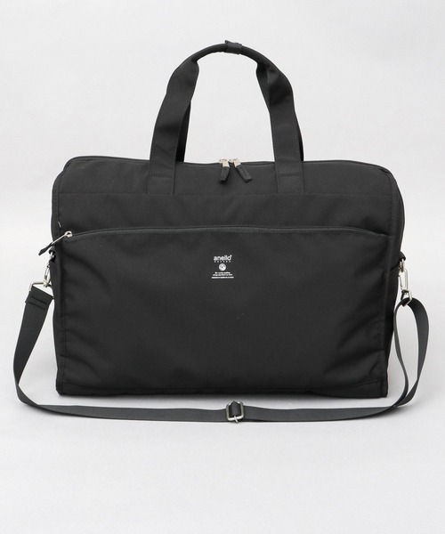 CABIN キャビン 撥水加工 10ポケット A3対応 キャリーオン対応 2WAY ショルダー ボストンバッグ 36L（ボストンバッグ）｜anello（アネロ）